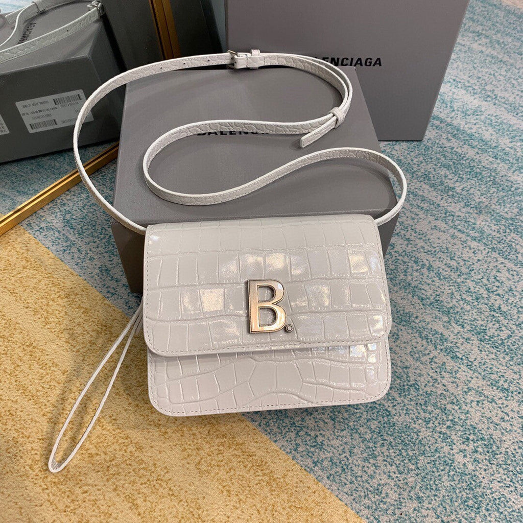 BLN-Ciaga Bolso Bandolera B In White, For Women,  Bags 7in/18LO
