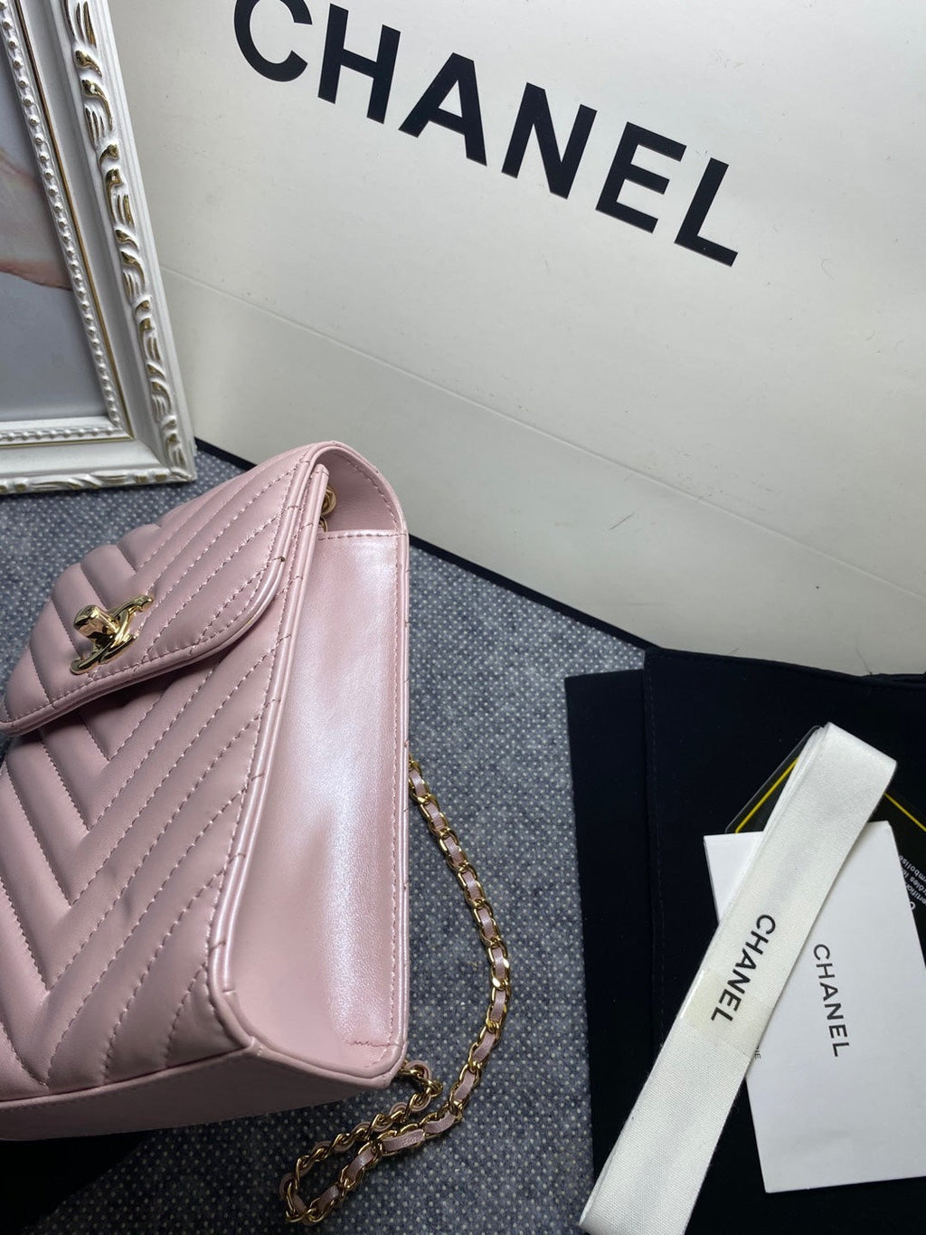 CHL -  Chevron Trendy CHL -  Phone Light Purple Bag For Women 18LO/7in