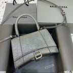 BLN-Ciaga Hourglass Small Handbag In Grey, For Women,  Bags 9in/23LO