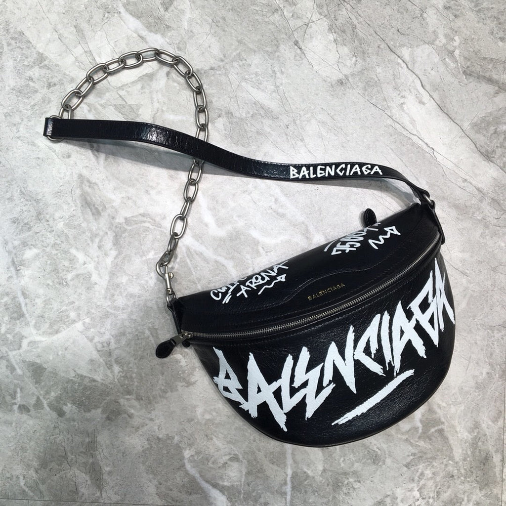 BLN-Ciaga Souvenir XS Belt Bag In Black, For Women,  Bags 9.5in/24LO