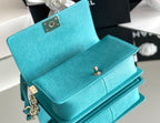 CHL - Medium Boy Handbag Blue For Women 9.8in/25LO A67086