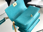 CHL - Medium Classic Flap Bag 25LO Dark Blue For Women A67086