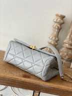 CHL - Large Flap Grey Bag For Women 23LO/9in