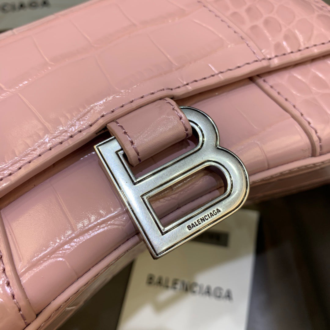 BLN-Ciaga Hourglass XS Handbag In Pink, For Women,  Bags 7.4in/19LO