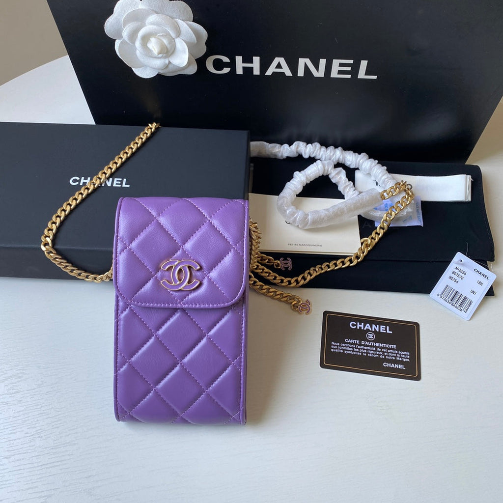 CHL - Phone Holder Purple Bag For Women 15LO/6in
