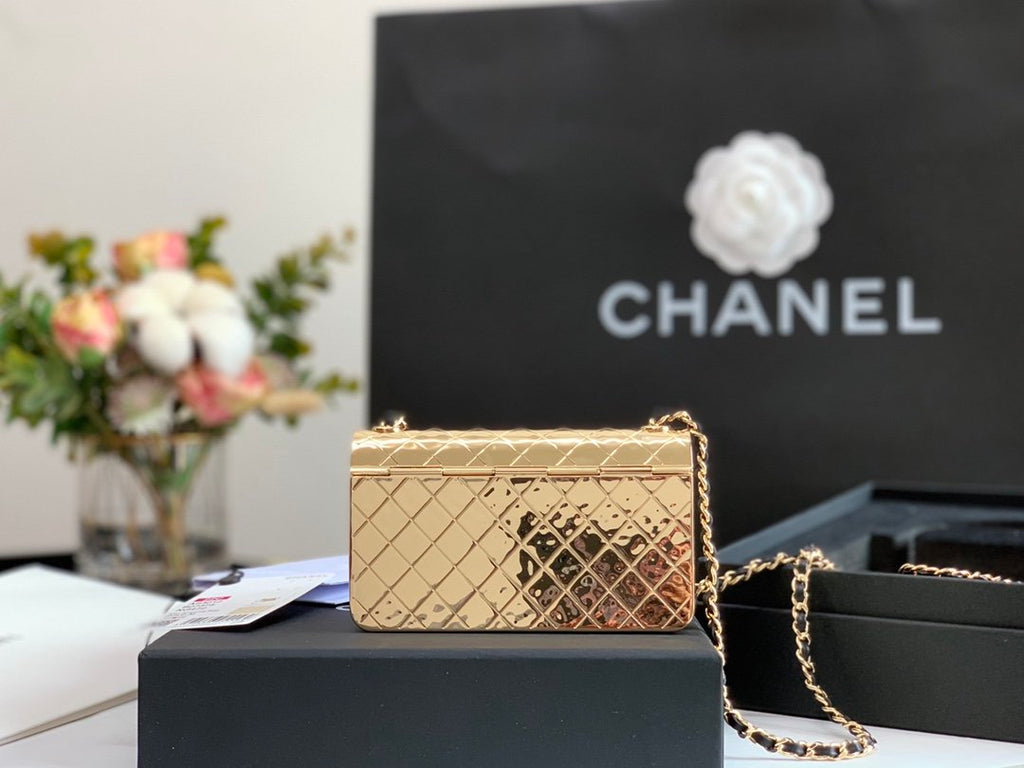 CHL -  Evening Flap Small Gold Bag For Women 12LO/4.5in