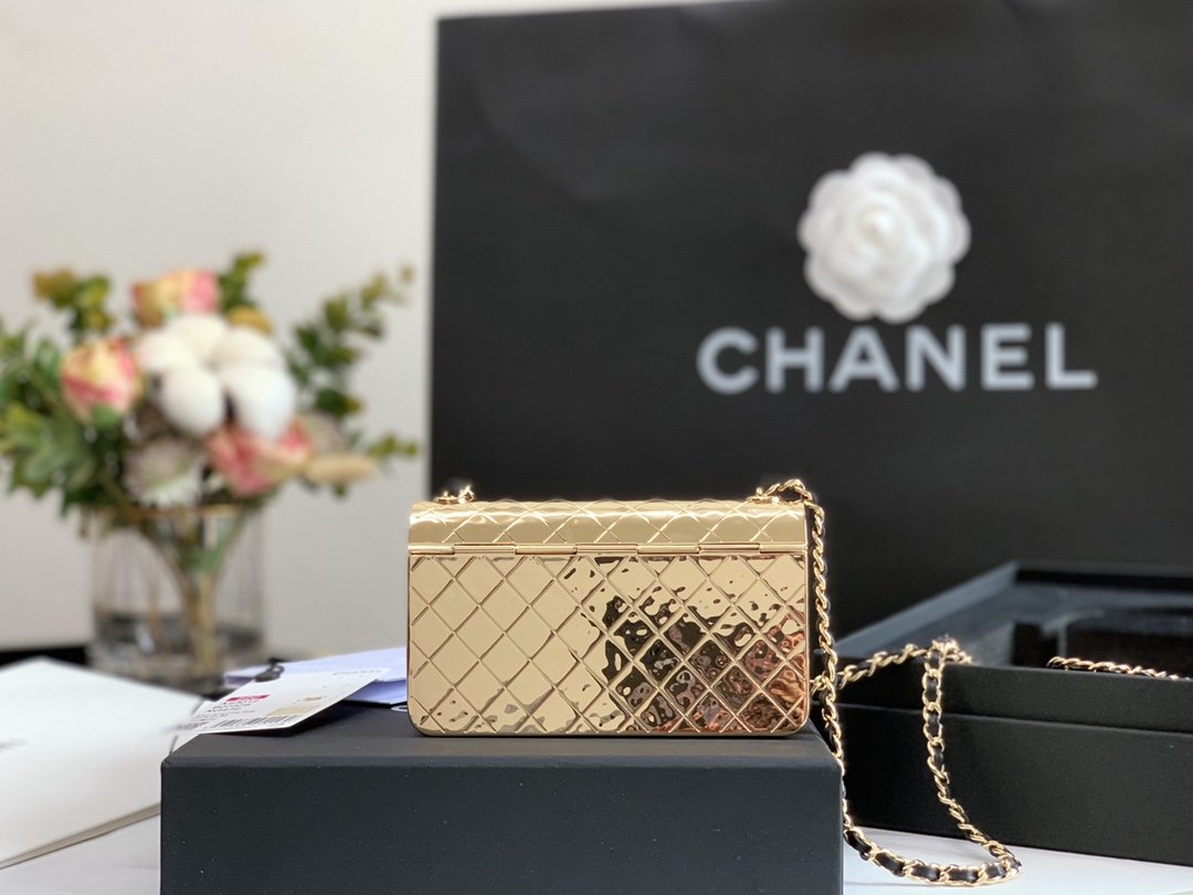 CHL -  Evening Flap Small Gold Bag For Women 12LO/4.5in