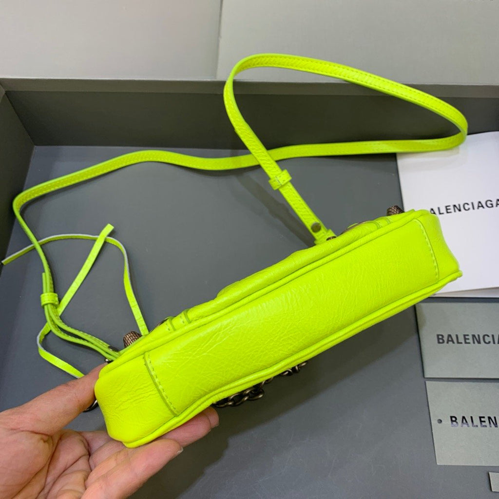 BLN-Ciaga Le Cagole Mini Bag With Chain Light Green, For Women,  Bags 8.2in/21LO