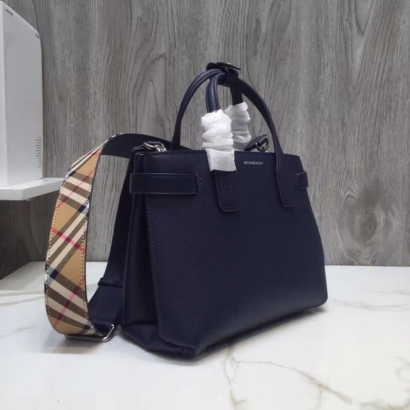 B-Berry - BB  The Small Banner Bag Dark Blue For Women, Bags 10.6in/26LO