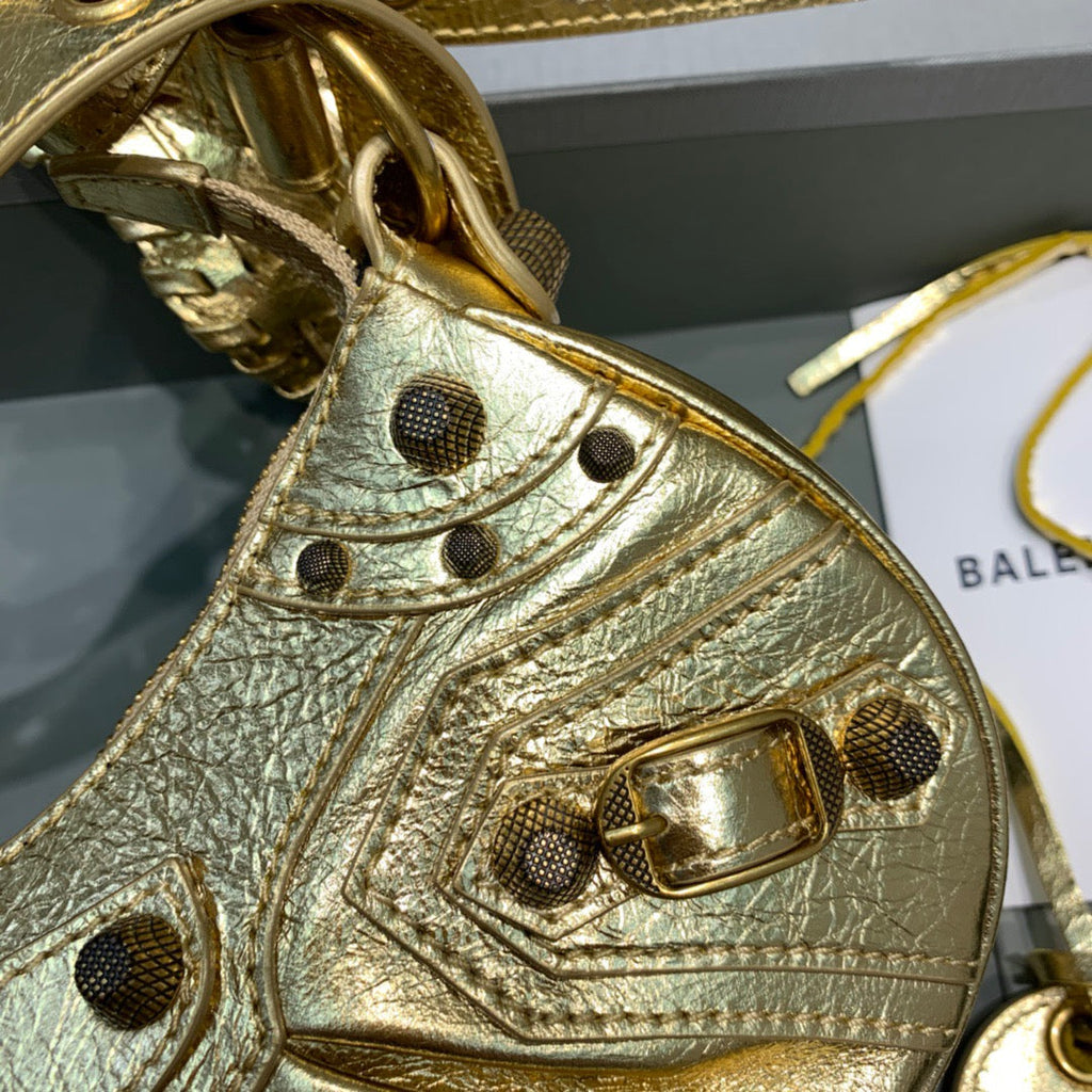 BLN-Ciaga Le Cagole XS Shoulder Bag In Gold, For Women,  Bags 10.2in/26LO 6713090GT3M8005