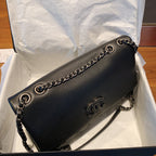 CHL - Flap Bag With Top Handle Black Bag For Women 32LO/12.5in