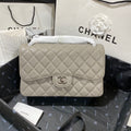 CHL - Large Classic Handbag SilLusso Official - Hardware Grey For Women Handbags, Shoulder Bags 11.8in/30LO