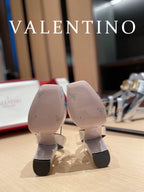 VAL -  Garavani Strap Heeled Sandals With V Logo Signature Embellishment SilLusso Official - For Women