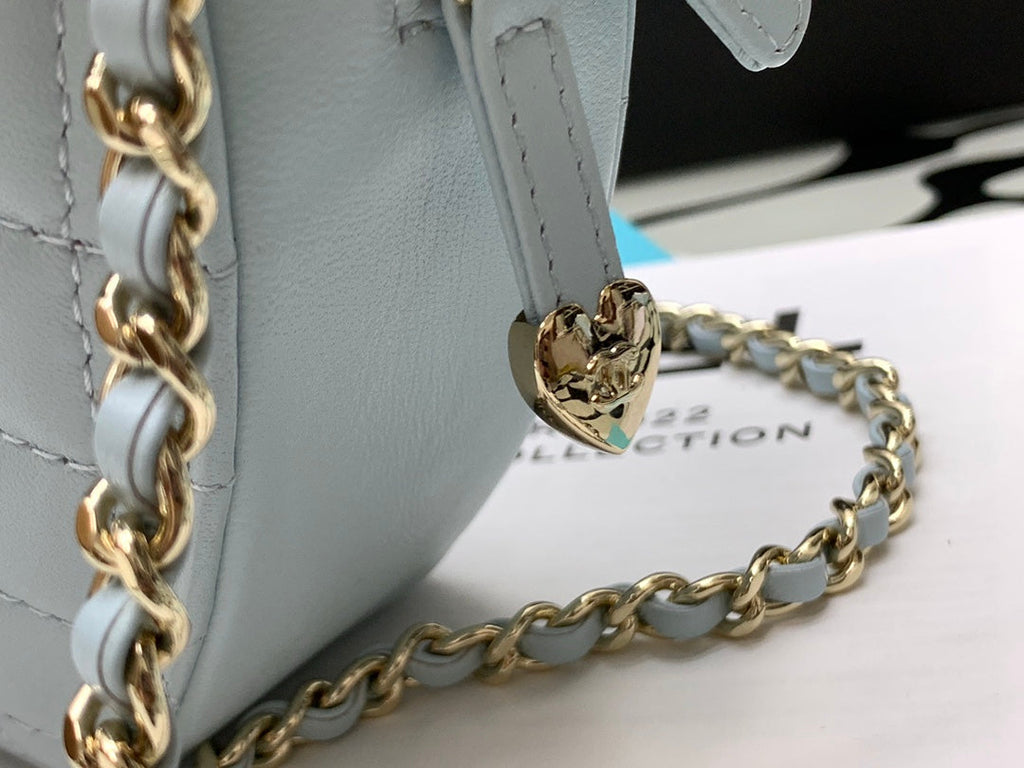 CHL - Mini Heart Bag Grey For Women 7in/18LO AS3191 B07958