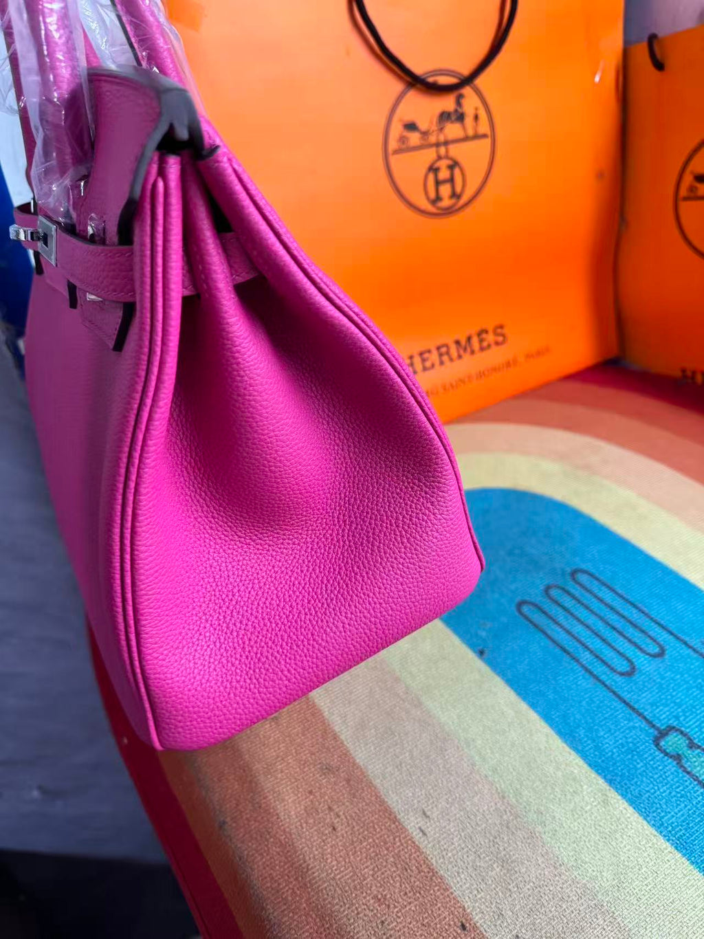 HM Birkin 25 Hot Pink Togo Silver Hardware (Need 25 days to prepare goods)