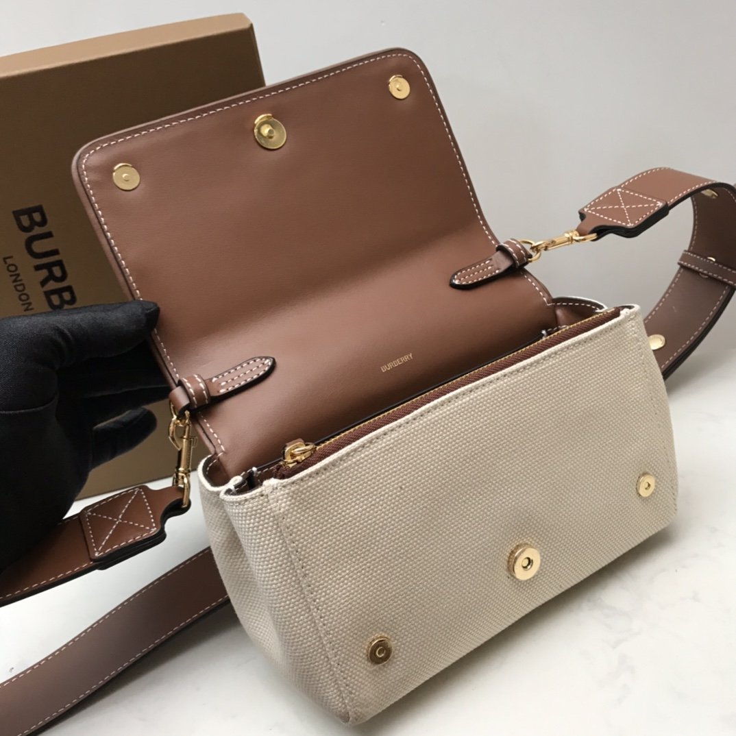 B-Berry - BB  Horseferry Print Cotton Canvas Small Crossbody Bag For Women, Bags 7.1in/18LO 80518441