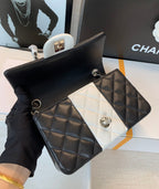 CHL - Mini Flap Bag Black and White For Women 9.8in/25LO