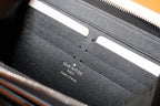 LV Dragonne Zipper Wallet Black Damier Graphite Canvas 179403