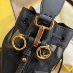 MON TRESOR 18 IN BLACK CALFSKIN AND MESH