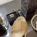 SLINGBACKS SANDAL IN CAMEL BEIGE SUEDE