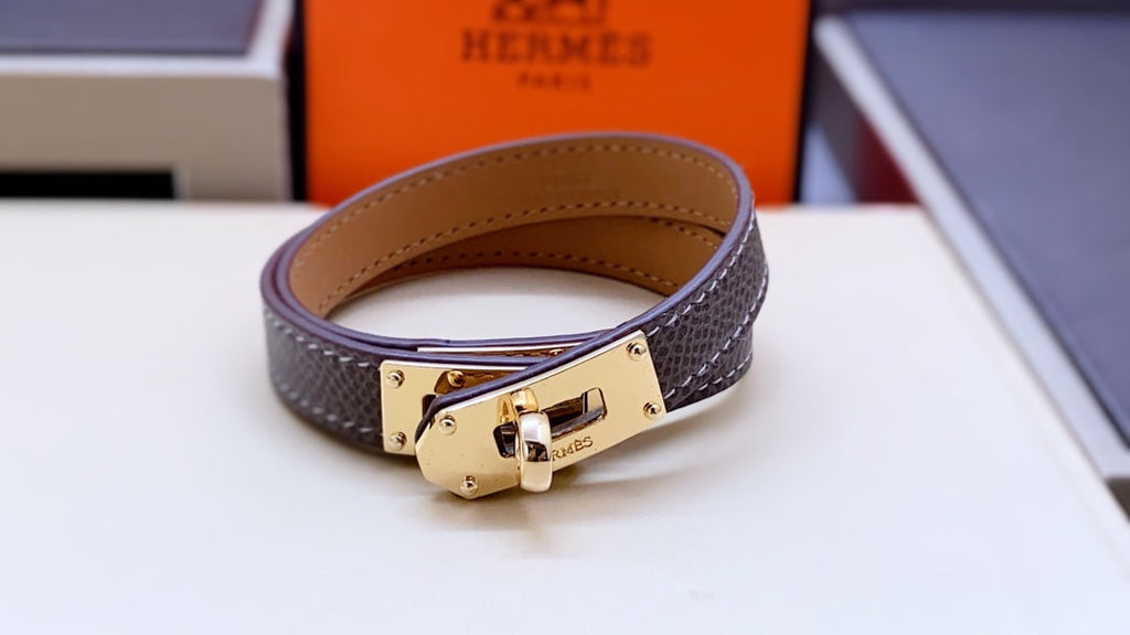 HM Kelly Double Tour Pink Gold Bracelet
