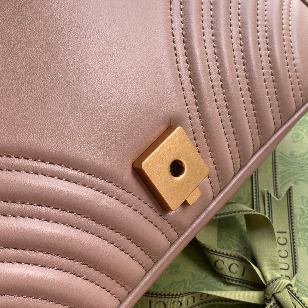 gg marmont 26cm beige calfskin gold hardware