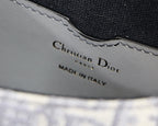 MEDIUM CD BOBBY 22CM GREY OBLIQUE CANVAS GOLD HARDWARE