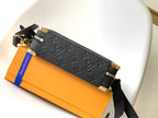 LV x NBA Handle Trunk Bag 21.5cm Black Monogram Grained Leather GHW