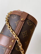 LV Papillon Trunk 19cm Brown Monogram Canvas & Cowhide GHW