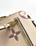 LV Pochette Métis Brown Beige Monogram Embossed Empreinte Leather