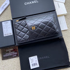 CC Classic Phone Pouch Black Lambskin GHW 229648