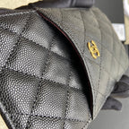CC Classic Phone Pouch Black Caviar GHW 229654