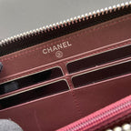 CC A50097 Classic Zipper Wallet Black Caviar GHW 229656