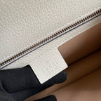 Gucci Ophidia 25cm Bag Ebony White Canvas Leather 239794