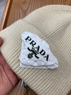 BEANIE HAT IN BISQUE BEIGE WOOL 431355