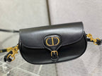 medium cd east west 22cm black calfskin ghw