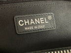 CHANEL 25S MEDALLION TOTE 33 CM IN BLACK CAVIAR WITH SILVER HARDWARE