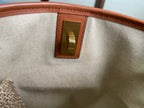 BUCKET 25 IN PRINTED CANVAS BROWN WHITE