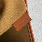 Celine Horizontal Cabas Bag Triomphe Black Brown Canvas & Calfskin