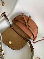 Mini Gate Dual Bag 21cm Tan Calfskin