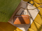 GG MARMONT MINI 16 BAG IN CINNAMON BROWN CALFSKIN