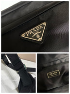 Prada Mini Messenger Bag 32cm Black Re-Nylon Leather