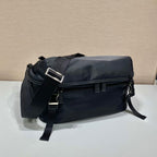 Prada Mini Messenger Bag 32cm Black Re-Nylon Leather
