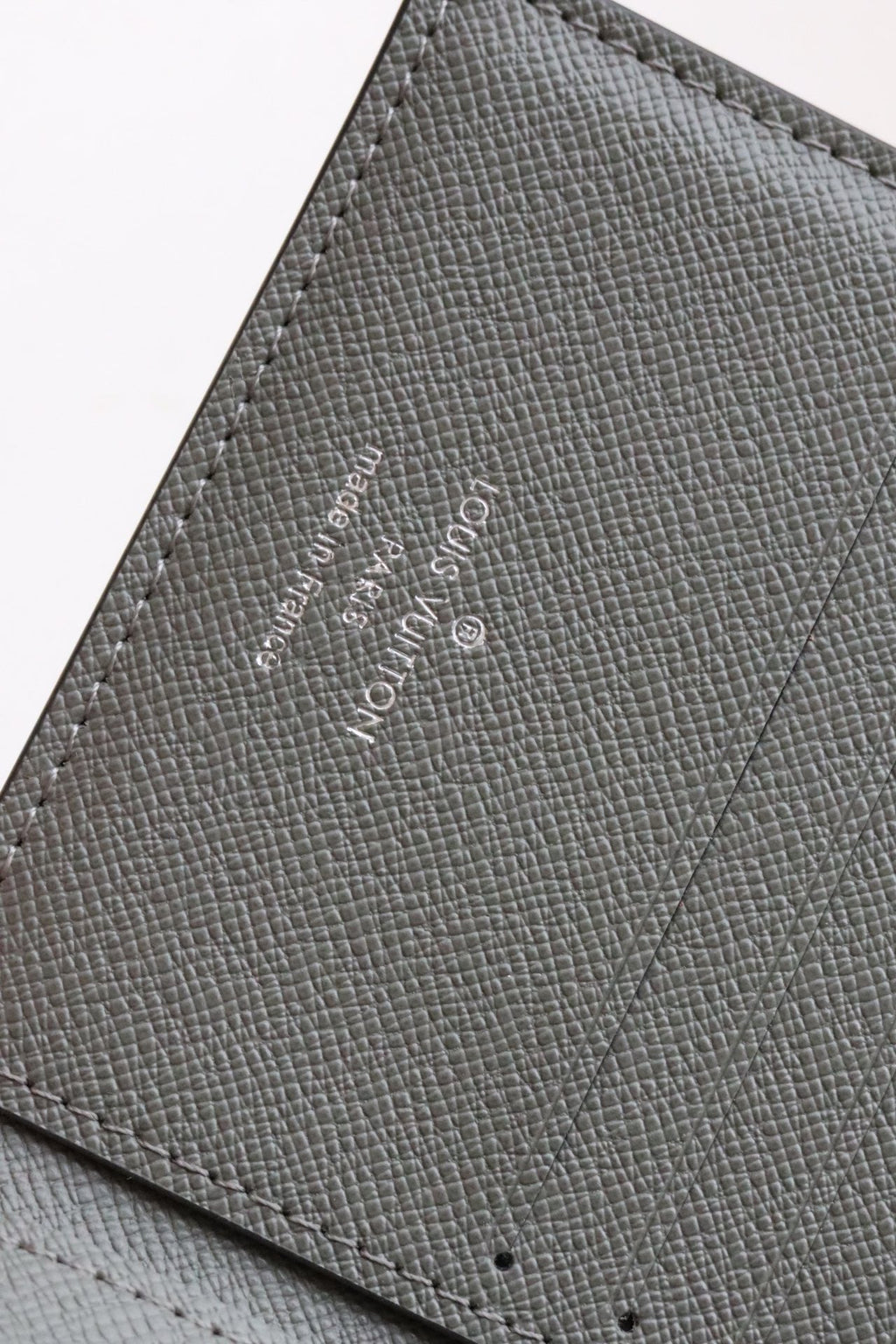 LV Marco Wallet Blue Gray Taiga Leather 182789