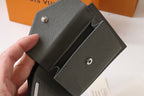 LV Marco Wallet Blue Gray Taiga Leather 182789
