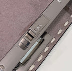 PEEKABOO ISEEU 33 IN TOBACCO BROWN GRAINED CALFSKIN SILVER HARDWARE