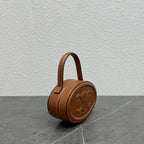 Celine Oval Minaudière Cuir Triomphe Brown Calfskin