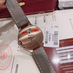 Cartier Ballon Bleu 36mm Diamond Leather