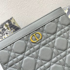 CARO POUCH 19 BAG IN GREY CALFSKIN