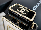 CC N5 Perfume Bottle Bag White Quited Lambskin